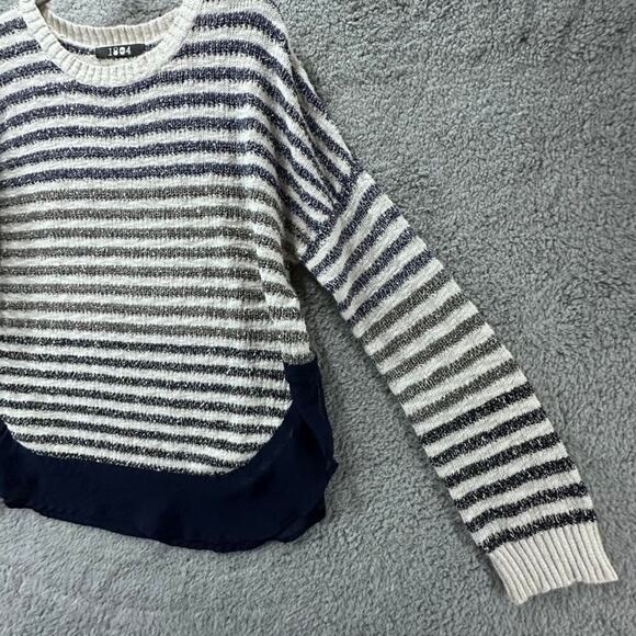 Coin 1804 Women's Plus Size 3X Knit Sweater Long Sleeves Sheer Accents - Picture 13 of 13